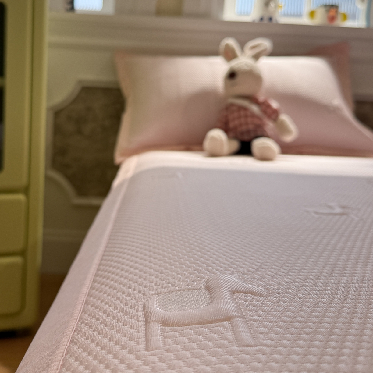 91家纺网 家纺一手货源 找家纺 GUJARY古家丽 2026新款A类云柔凉感豆豆席五花席 小福马粉