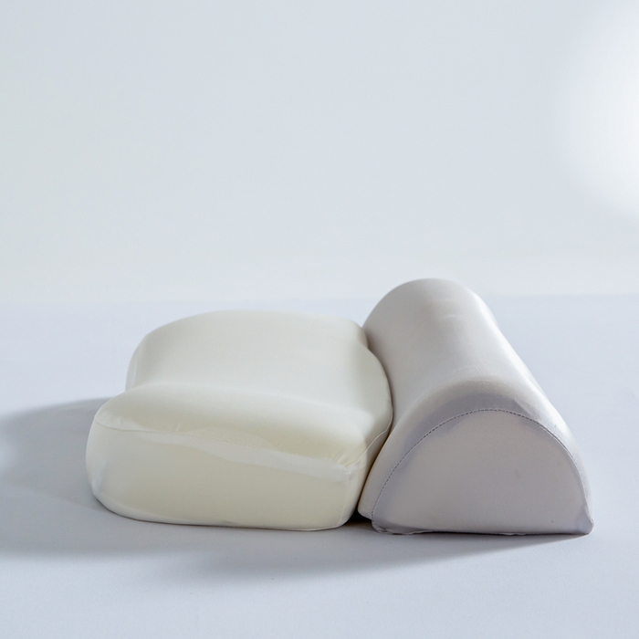 91家纺网 家纺一手货源 找家纺 七夜居 2026新款牵引枕记忆枕芯凉感零压深睡按摩枕芯枕头 牵引枕-灰白