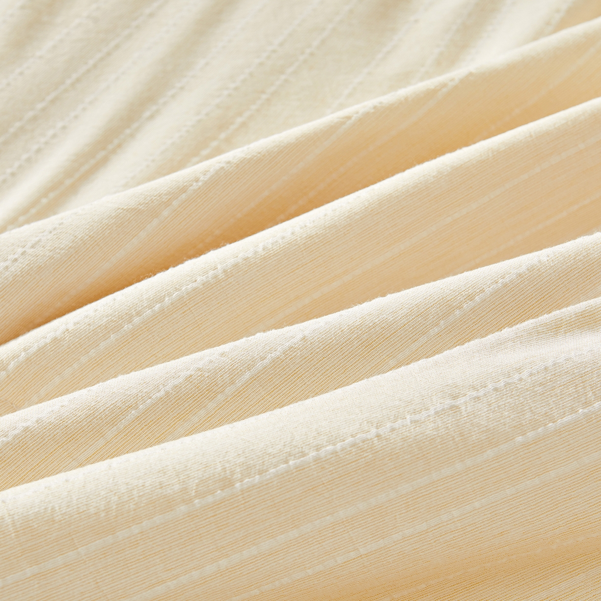 91家纺网 家纺一手货源 找家纺 晓时候 2026新款色织水洗棉麻100%新疆棉花被夏被全棉被子夏凉被空调被 奶芙黄