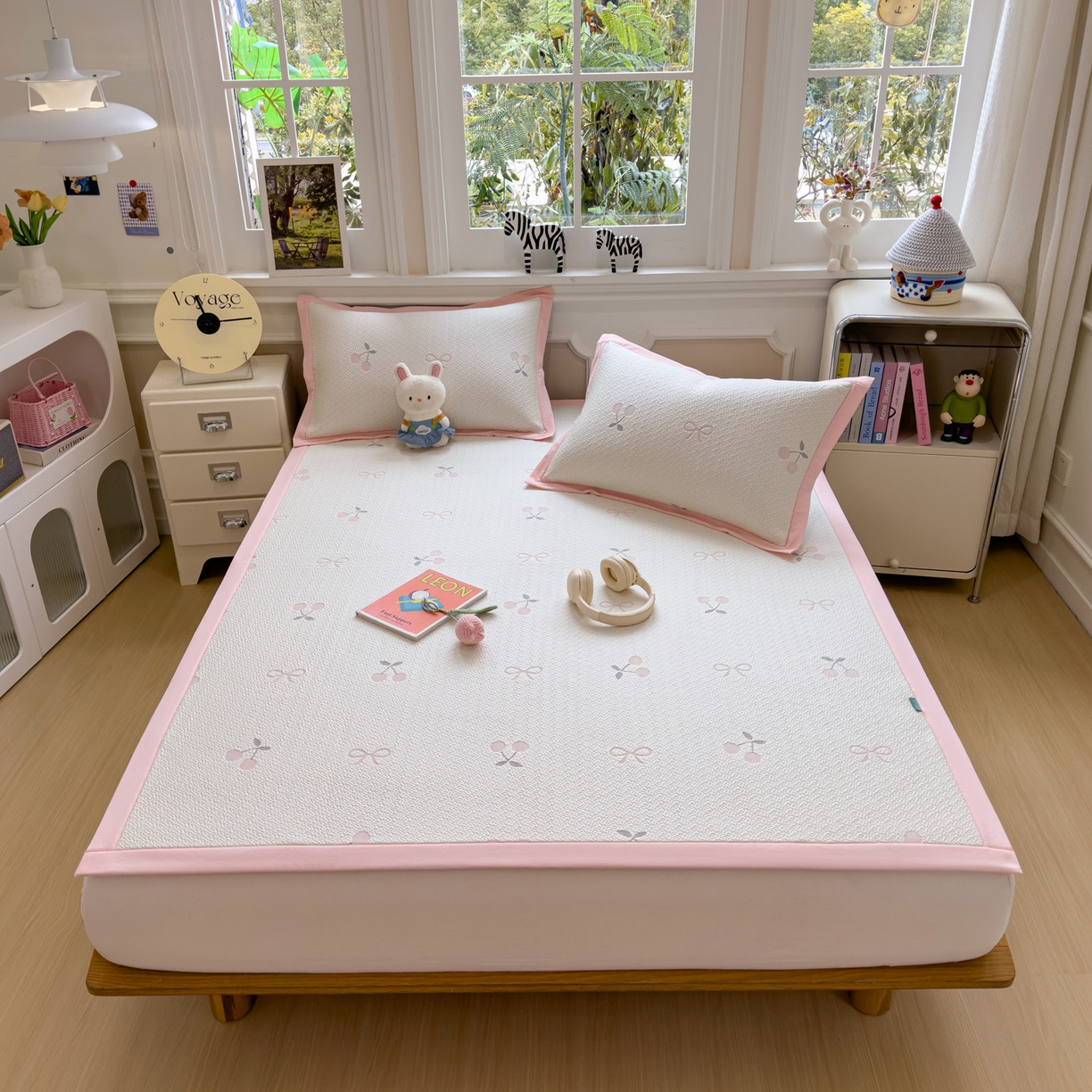 91家纺网 家纺一手货源 找家纺 （总）席世家 2026新款提花冰豆豆凉席（1.5控价不低于159元   1.8控价不低于169元）