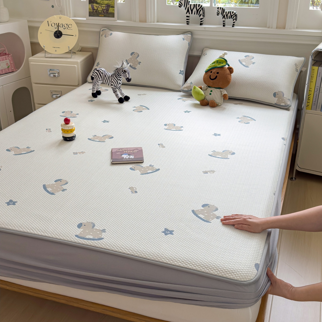 91家纺网 家纺一手货源 找家纺 （总）席世家 2026新款提花冰豆豆凉席（1.5控价不低于159元   1.8控价不低于169元）