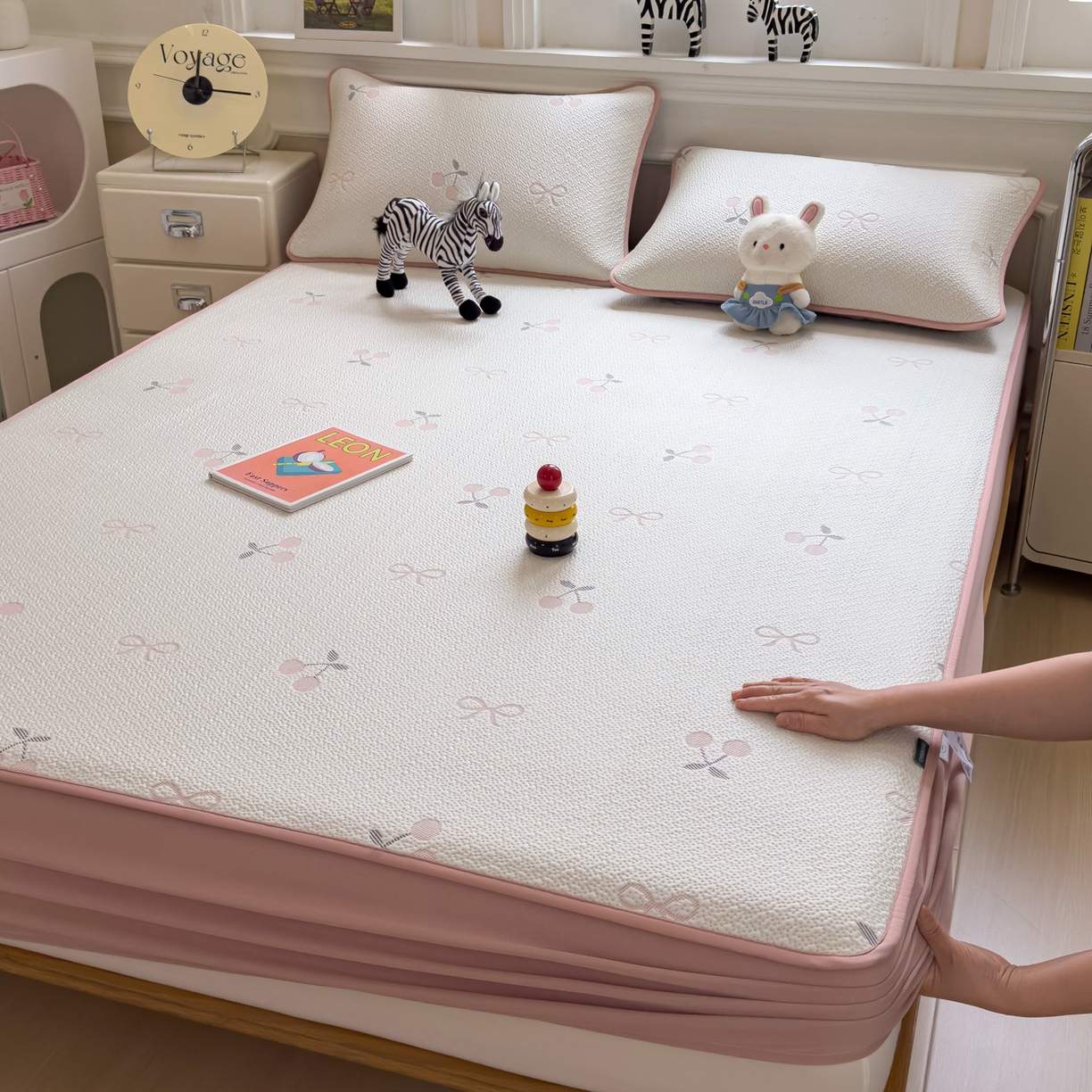 91家纺网 家纺一手货源 找家纺 （总）席世家 2026新款提花冰豆豆凉席（1.5控价不低于159元   1.8控价不低于169元）