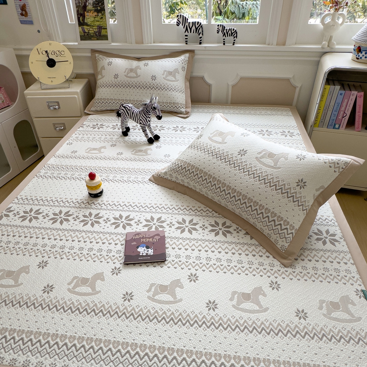 91家纺网 家纺一手货源 找家纺 （总）席世家 2026新款提花冰豆豆凉席（1.5控价不低于159元   1.8控价不低于169元）