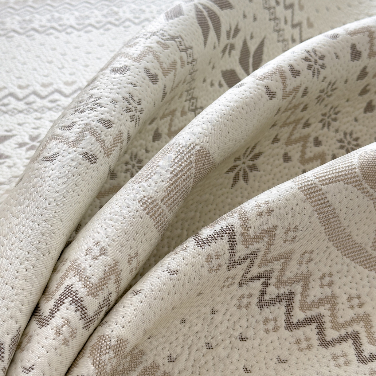 91家纺网 家纺一手货源 找家纺 （总）席世家 2026新款提花冰豆豆凉席（1.5控价不低于159元   1.8控价不低于169元）