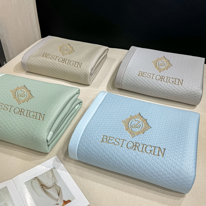 91家纺网 家纺一手货源 找家纺 （总）耐思家纺 2026新款A类复合三明治PE凉感刺绣轻奢简约-凉席款