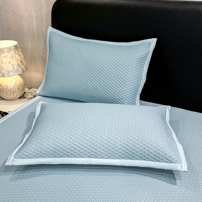 91家纺网 家纺一手货源 找家纺 耐思家纺 2026新款A类复合三明治PE凉感刺绣轻奢简约-凉席款 简约-天兰-凉席