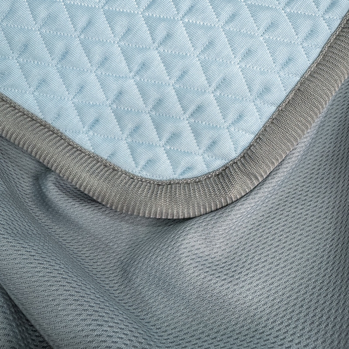 91家纺网 家纺一手货源 找家纺 耐思家纺 2026新款A类复合三明治PE凉感刺绣轻奢简约-床笠款 简约-天兰-床笠