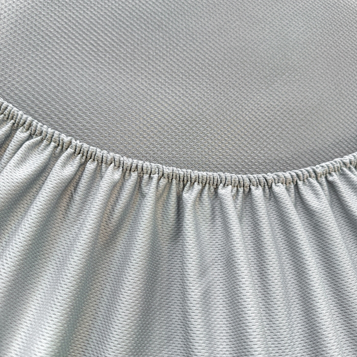 91家纺网 家纺一手货源 找家纺 耐思家纺 2026新款A类复合三明治PE凉感卡通刺绣Happy熊-床笠款 Happy熊-米色