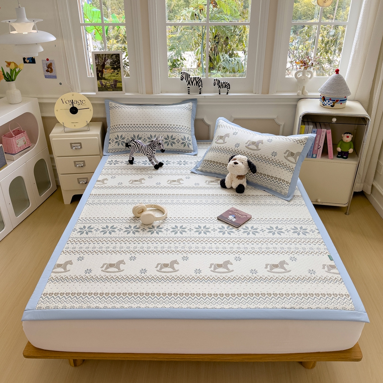 91家纺网 家纺一手货源 找家纺 （总）席世家 2026新款提花冰豆豆凉席（1.5控价不低于159元   1.8控价不低于169元）