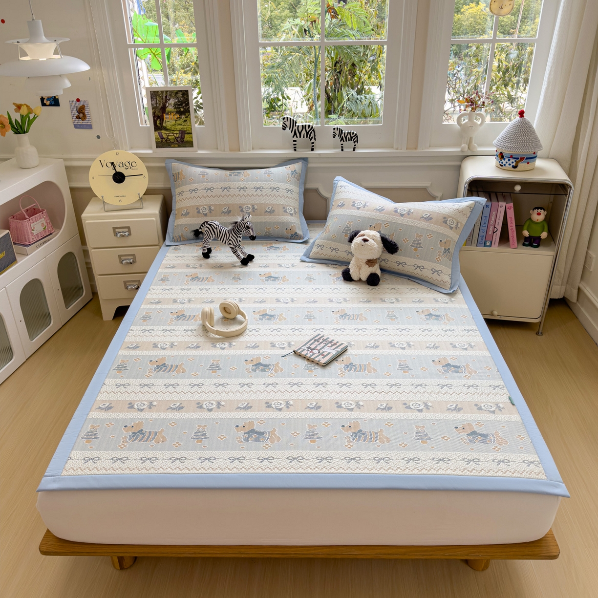 91家纺网 家纺一手货源 找家纺 （总）席世家 2026新款提花冰豆豆凉席（1.5控价不低于159元   1.8控价不低于169元）