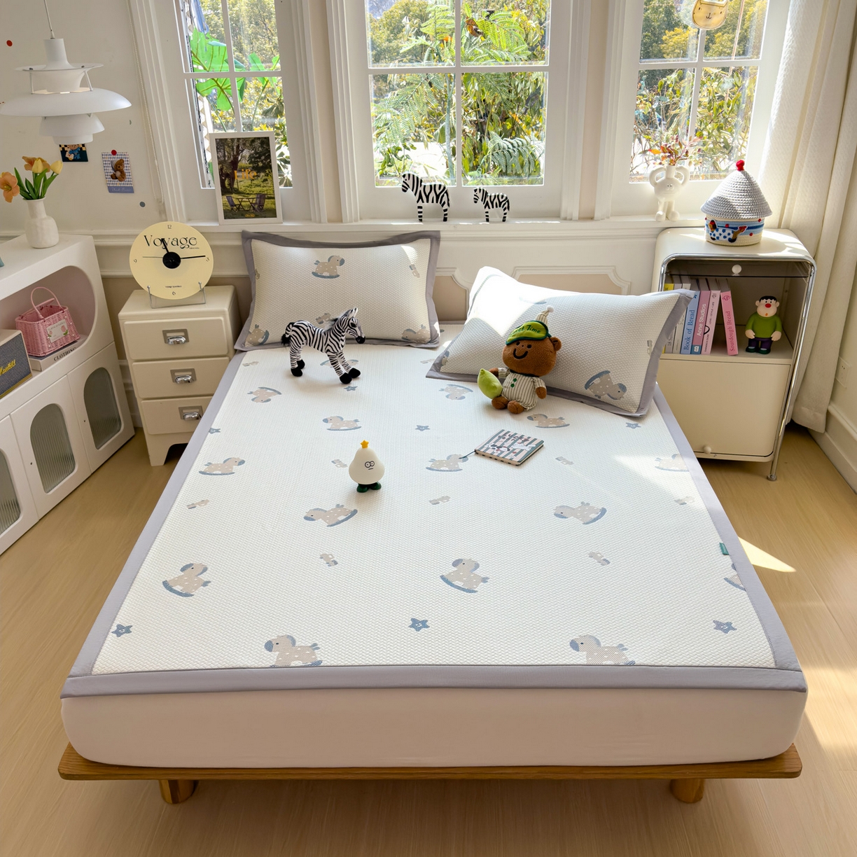 91家纺网 家纺一手货源 找家纺 （总）席世家 2026新款提花冰豆豆凉席（1.5控价不低于159元   1.8控价不低于169元）