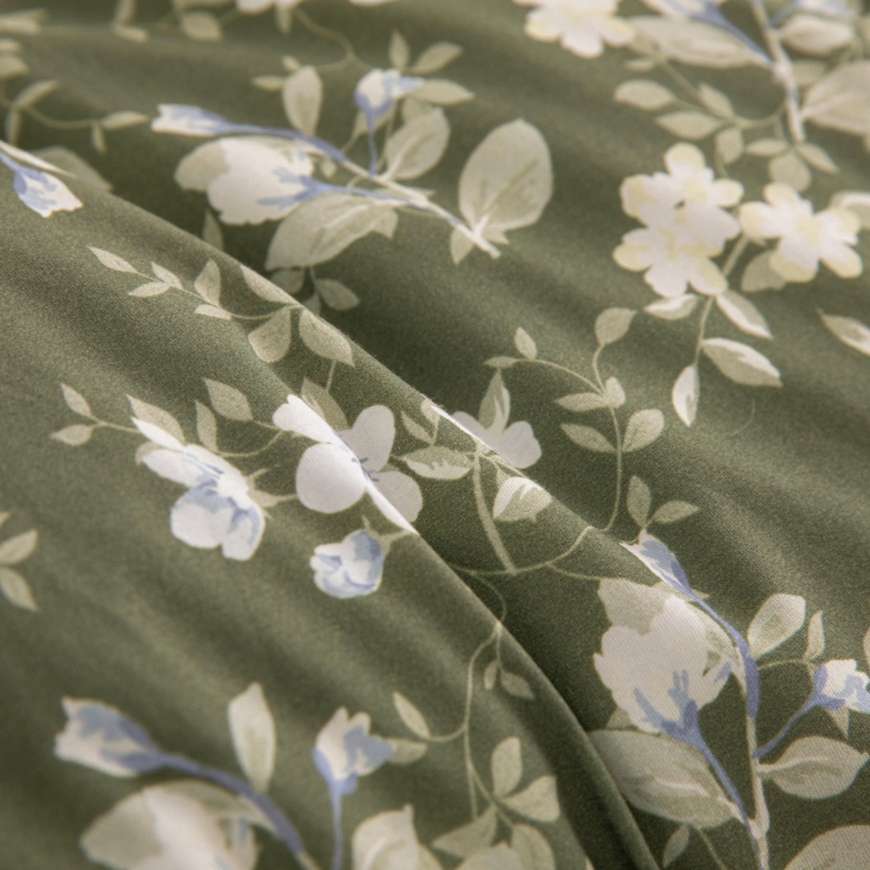 91家纺网 家纺一手货源 找家纺 梦可莱家居 2026春夏新款全棉纯棉针织棉印花小清新可爱Ins风四件套 海棠花