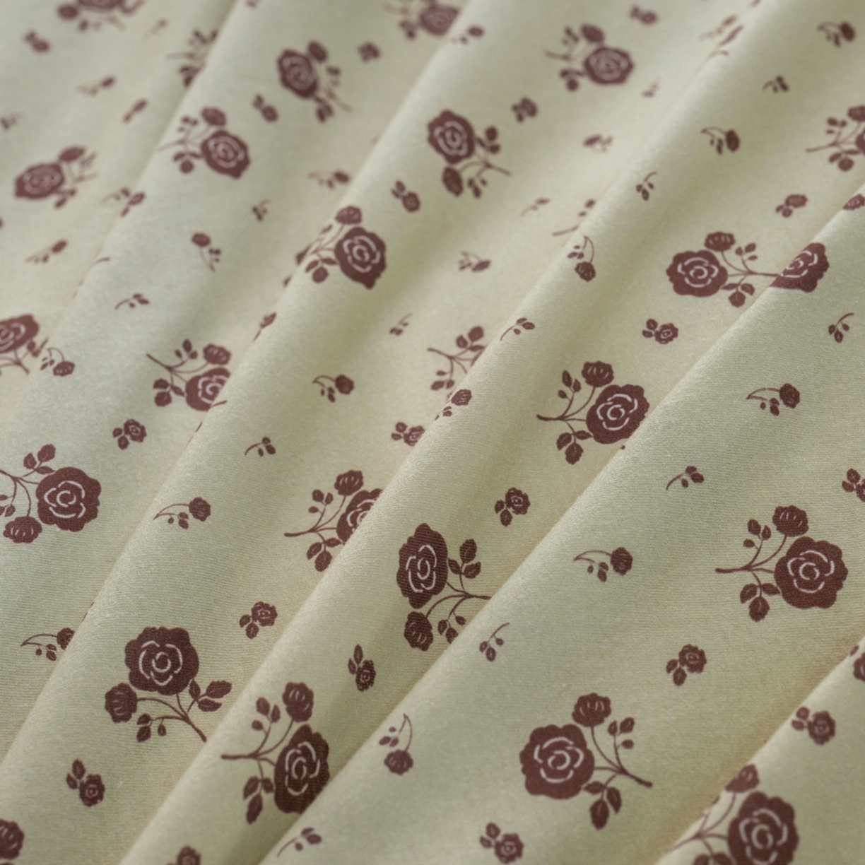 91家纺网 家纺一手货源 找家纺 梦可莱家居 2026春夏新款全棉纯棉针织棉印花小清新可爱Ins风四件套 红玫瑰