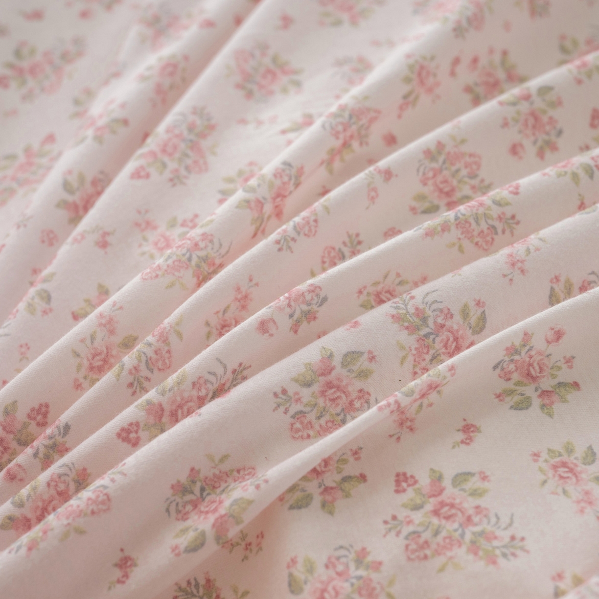 91家纺网 家纺一手货源 找家纺 梦可莱家居 2026春夏新款全棉纯棉针织棉印花小清新可爱Ins风四件套 露丝