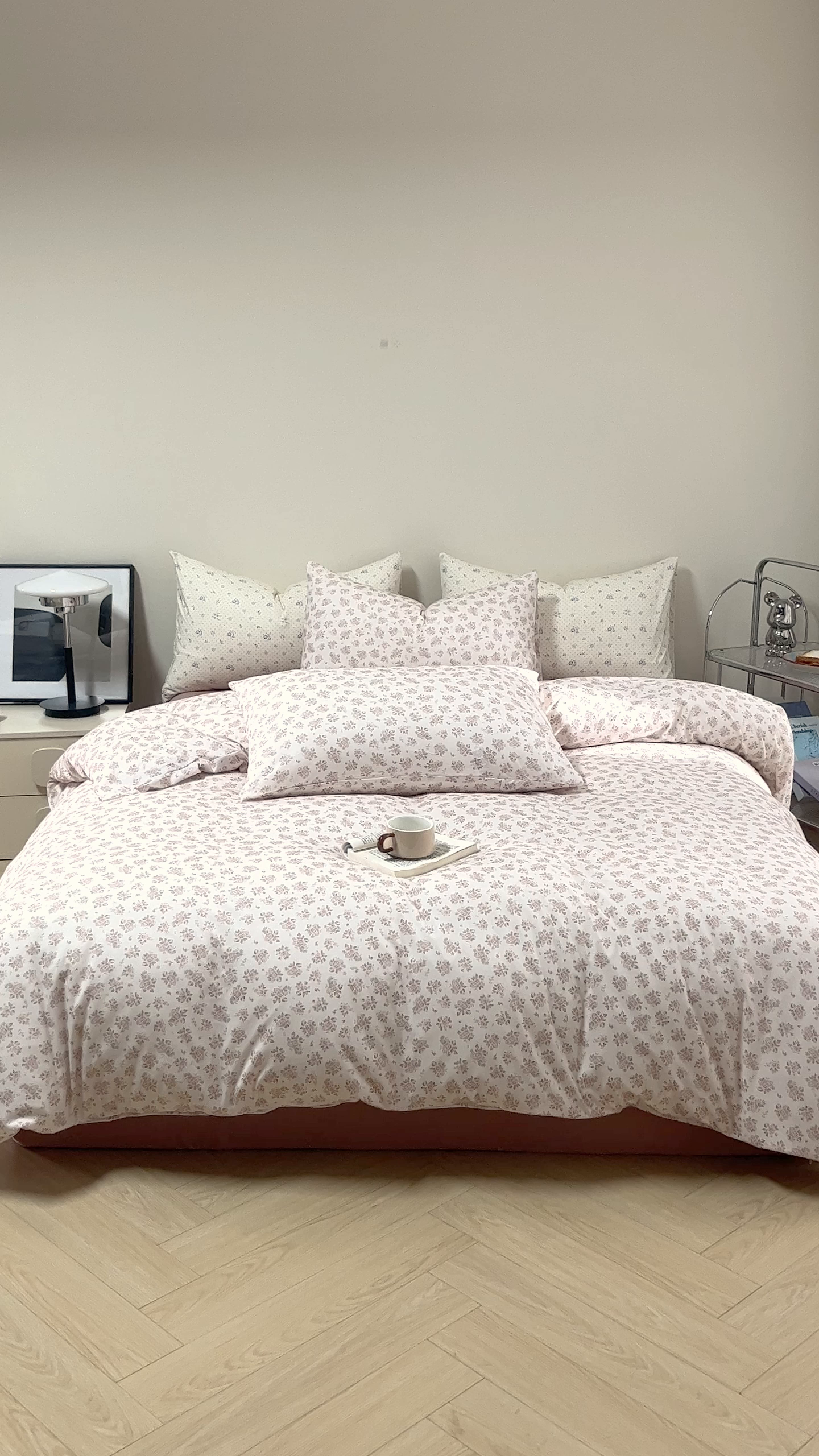 91家纺网 家纺一手货源 找家纺 梦可莱家居 2026春夏新款全棉纯棉针织棉印花小清新可爱Ins风四件套 露丝