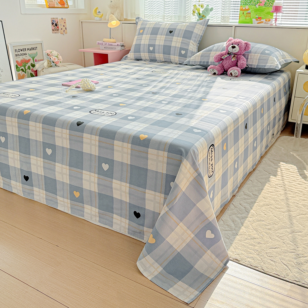 91家纺网 家纺一手货源 找家纺 （总）依庭 2026新款第一批12868A类新疆全棉单床单系列（提供买家秀和质检报告）