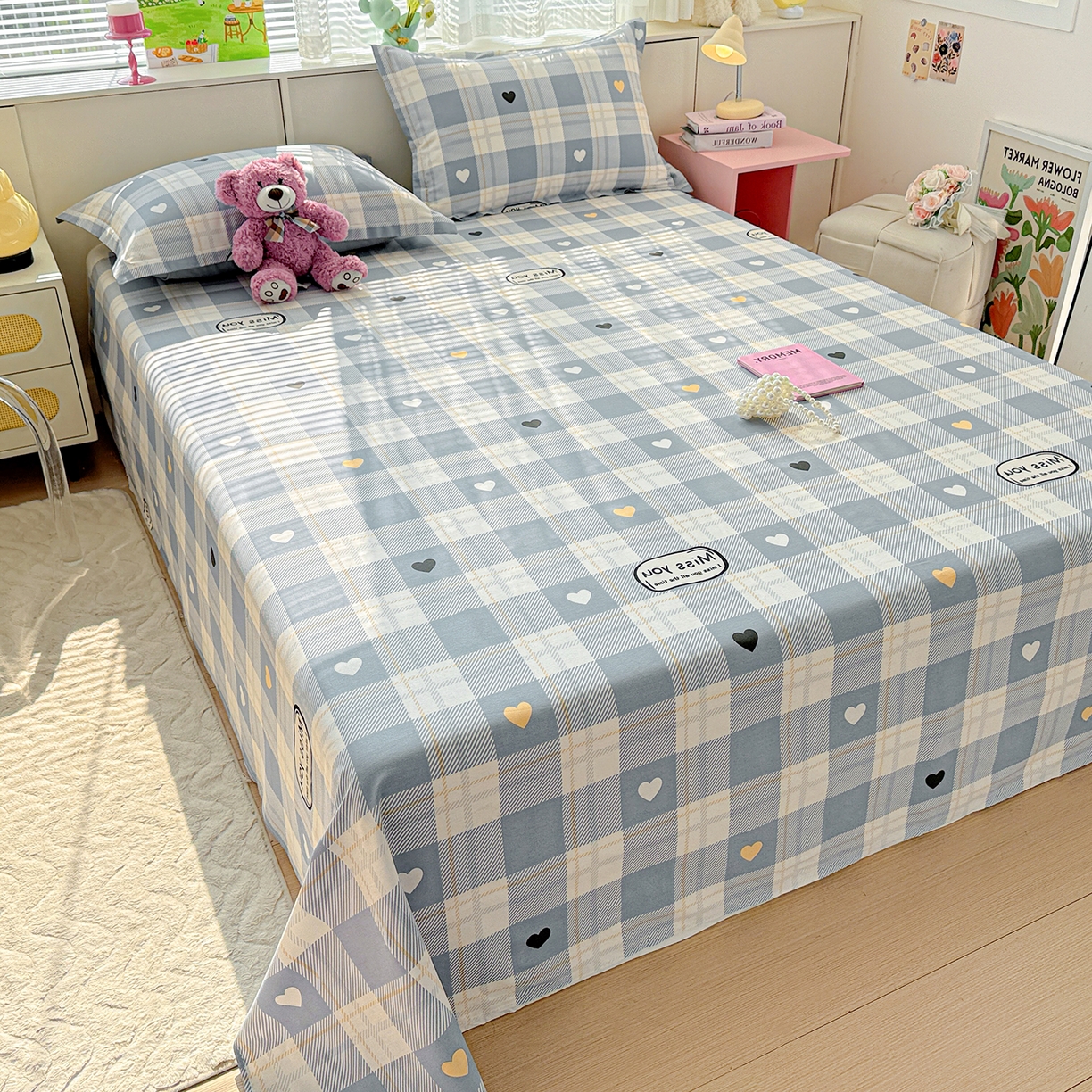 91家纺网 家纺一手货源 找家纺 （总）依庭 2026新款第一批12868A类新疆全棉单床单系列（提供买家秀和质检报告）