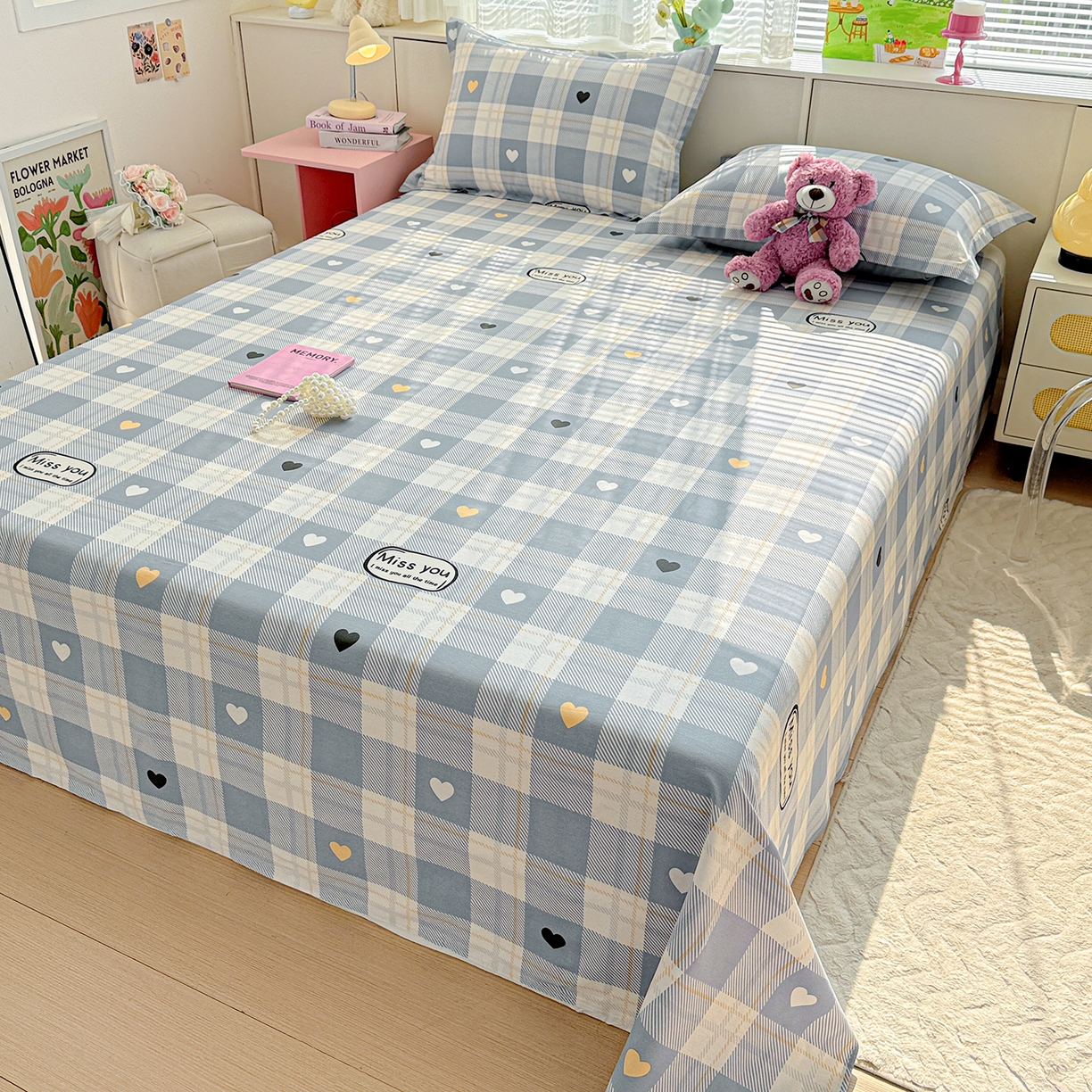 91家纺网 家纺一手货源 找家纺 （总）依庭 2026新款第一批12868A类新疆全棉单床单系列（提供买家秀和质检报告）