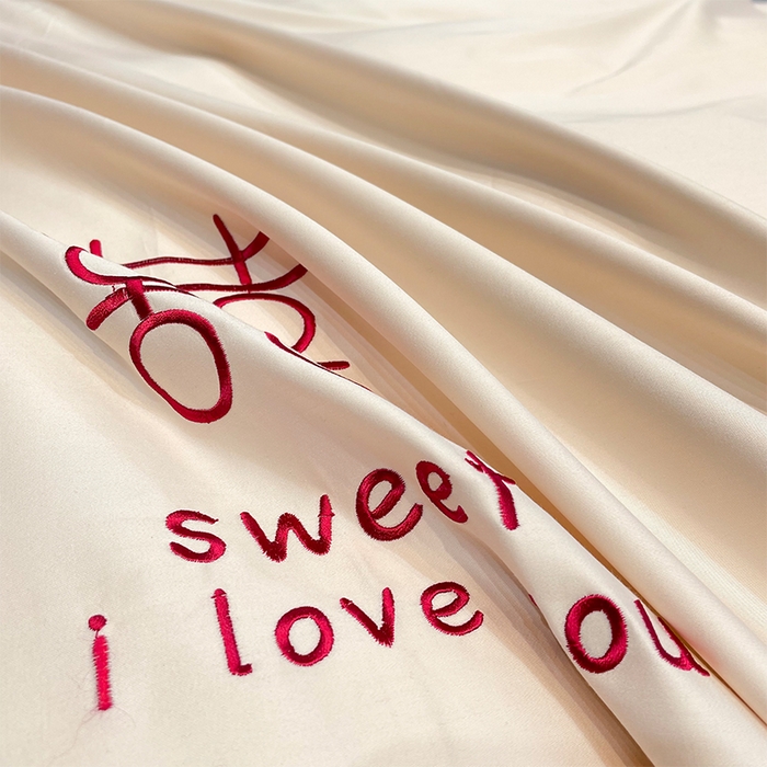 91家纺网 家纺一手货源 找家纺 甜咪咪婚庆 2026新款长绒棉全棉绣花结婚婚庆四件套多件套床单款 巧乐兹