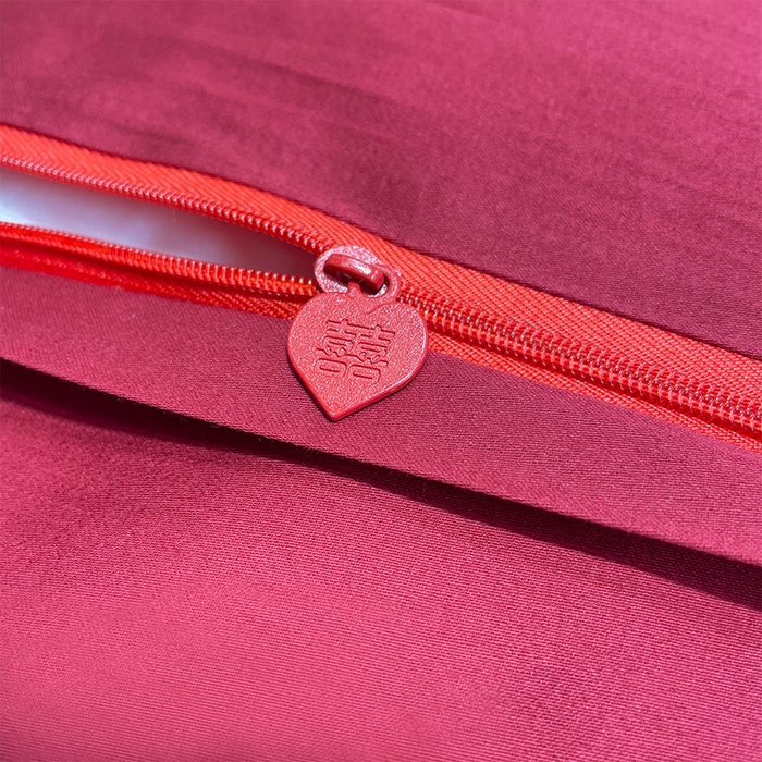 91家纺网 家纺一手货源 找家纺 甜咪咪婚庆 2026新款长绒棉全棉绣花结婚婚庆四件套多件套床单款 嫁给我