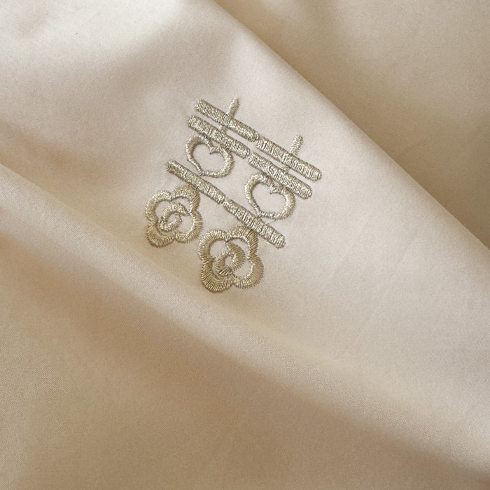 91家纺网 家纺一手货源 找家纺 甜咪咪婚庆 2026新款长绒棉全棉绣花结婚婚庆四件套多件套床单款 爱的告白