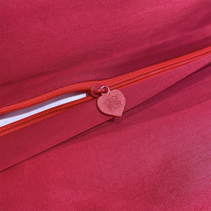 91家纺网 家纺一手货源 找家纺 甜咪咪婚庆 2026新款长绒棉全棉绣花结婚婚庆四件套多件套床单款 浪漫满屋豆沙