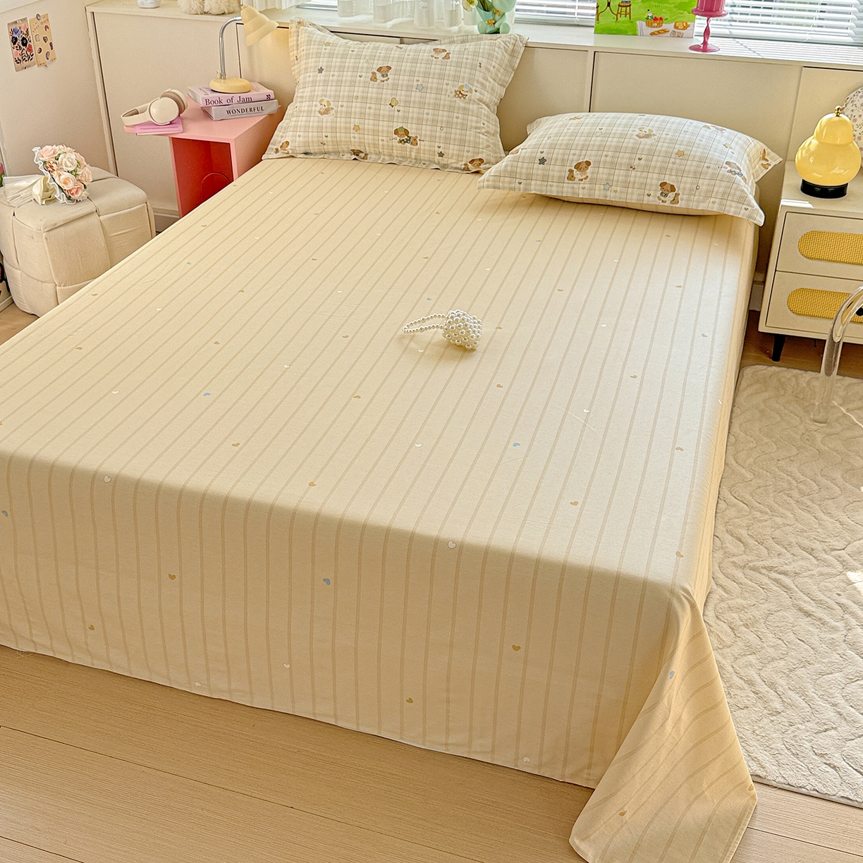 91家纺网 家纺一手货源 找家纺 （总）依庭 2026新款第一批12868A类新疆全棉单床单系列（提供买家秀和质检报告）