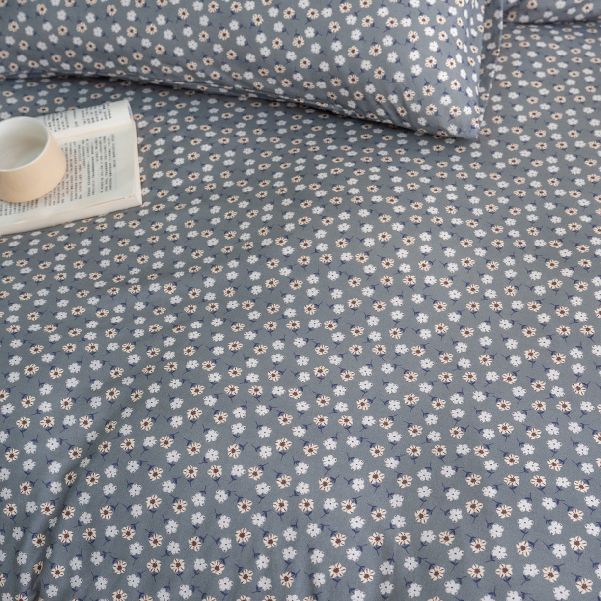 91家纺网 家纺一手货源 找家纺 梦可莱家居 2026春夏新款全棉纯棉针织棉印花小清新可爱Ins风四件套 太阳花