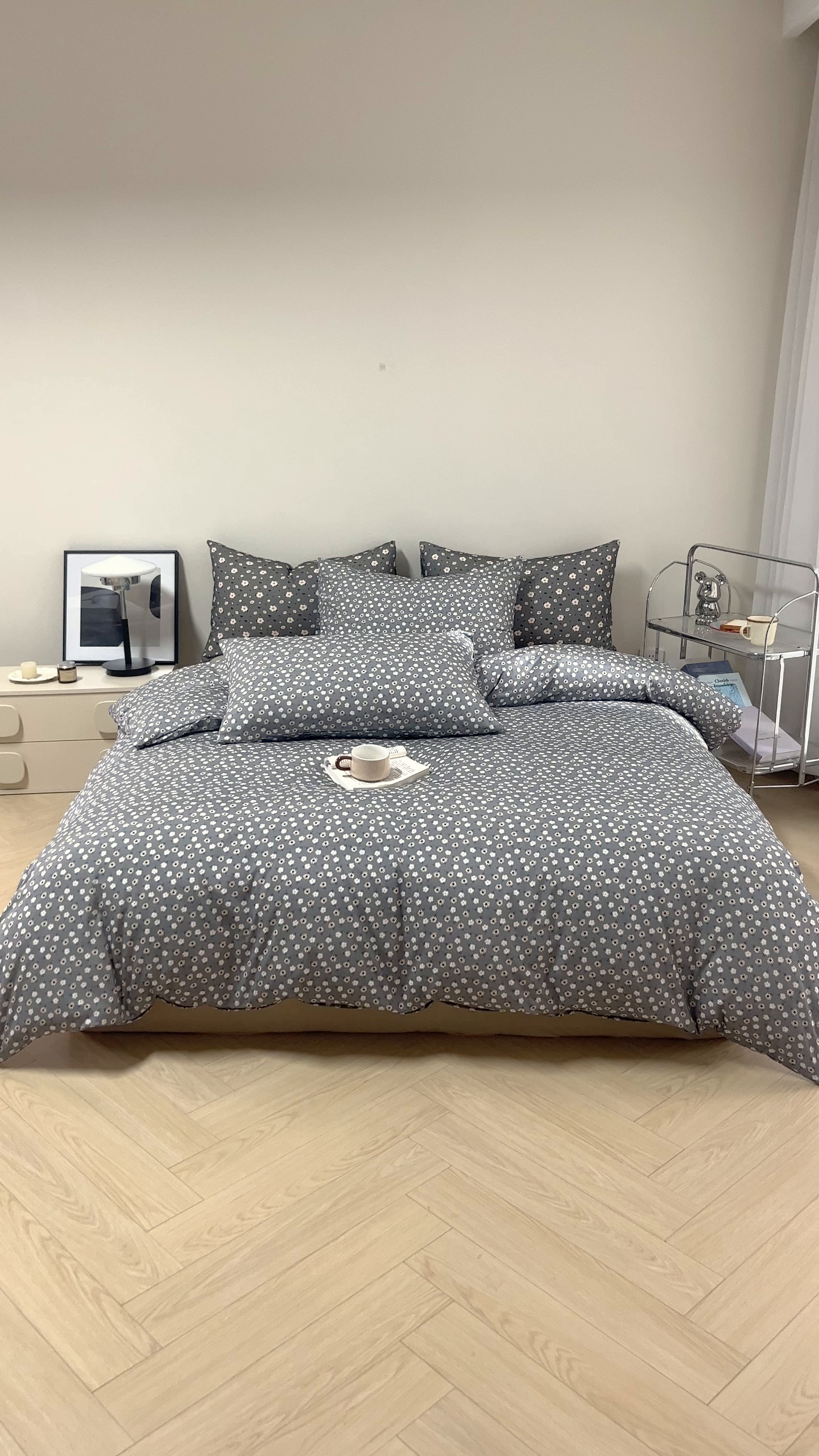 91家纺网 家纺一手货源 找家纺 梦可莱家居 2026春夏新款全棉纯棉针织棉印花小清新可爱Ins风四件套 太阳花