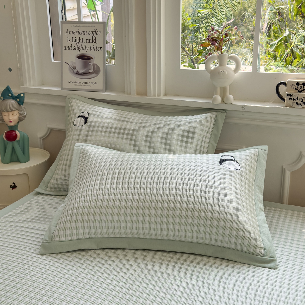 91家纺网 家纺一手货源 找家纺 （总）席世家 2026新款豆豆绣花凉席（1.5m控价不低于159元）