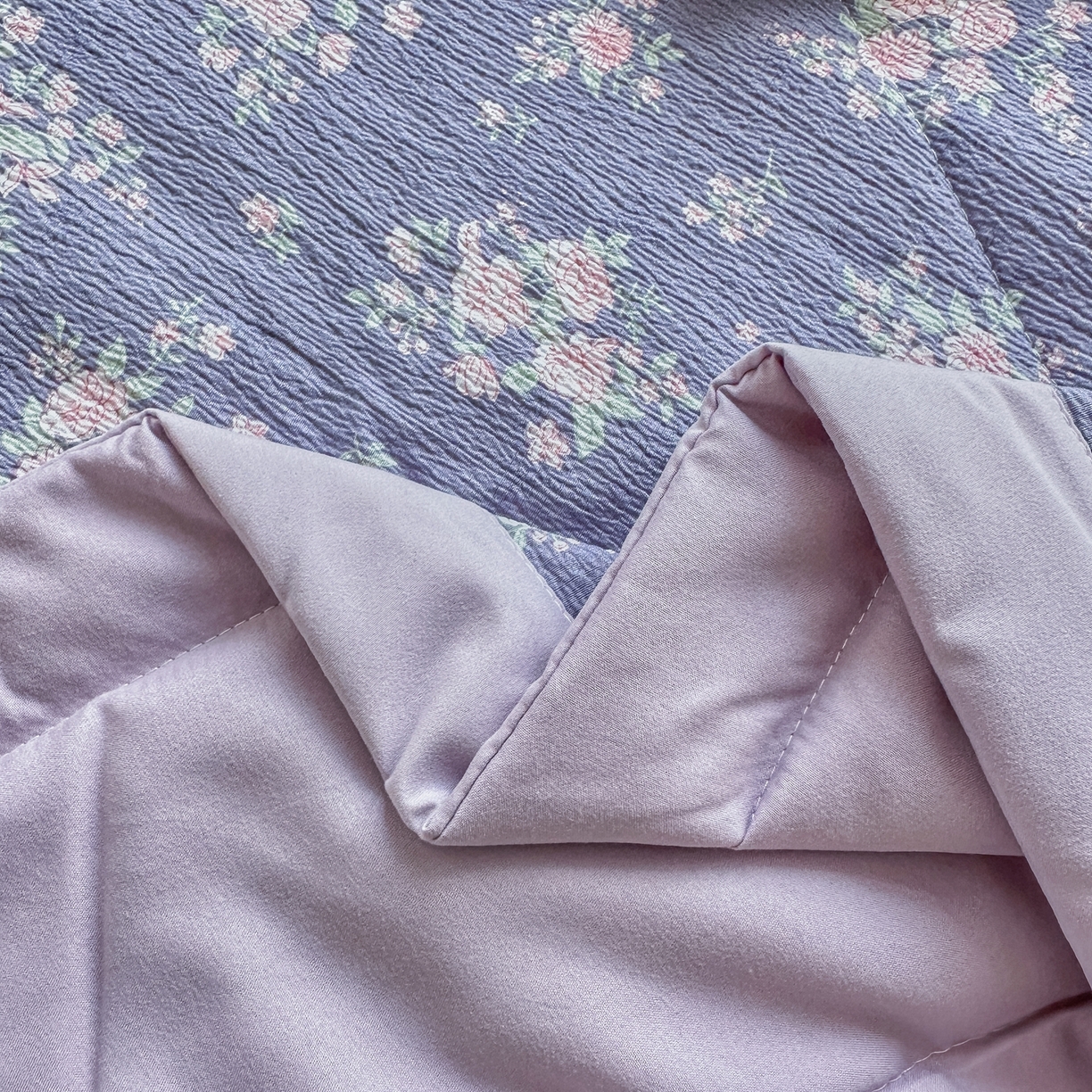 91家纺网 家纺一手货源 找家纺 雅眠居 2026直播爆款双层蕾丝花边夏被款床盖款四件套 AB版-豆蔻