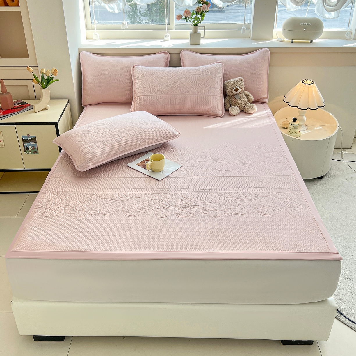 91家纺网 家纺一手货源 找家纺 （总）能好家纺 2026新款高分子pe冰豆豆凉席床席款