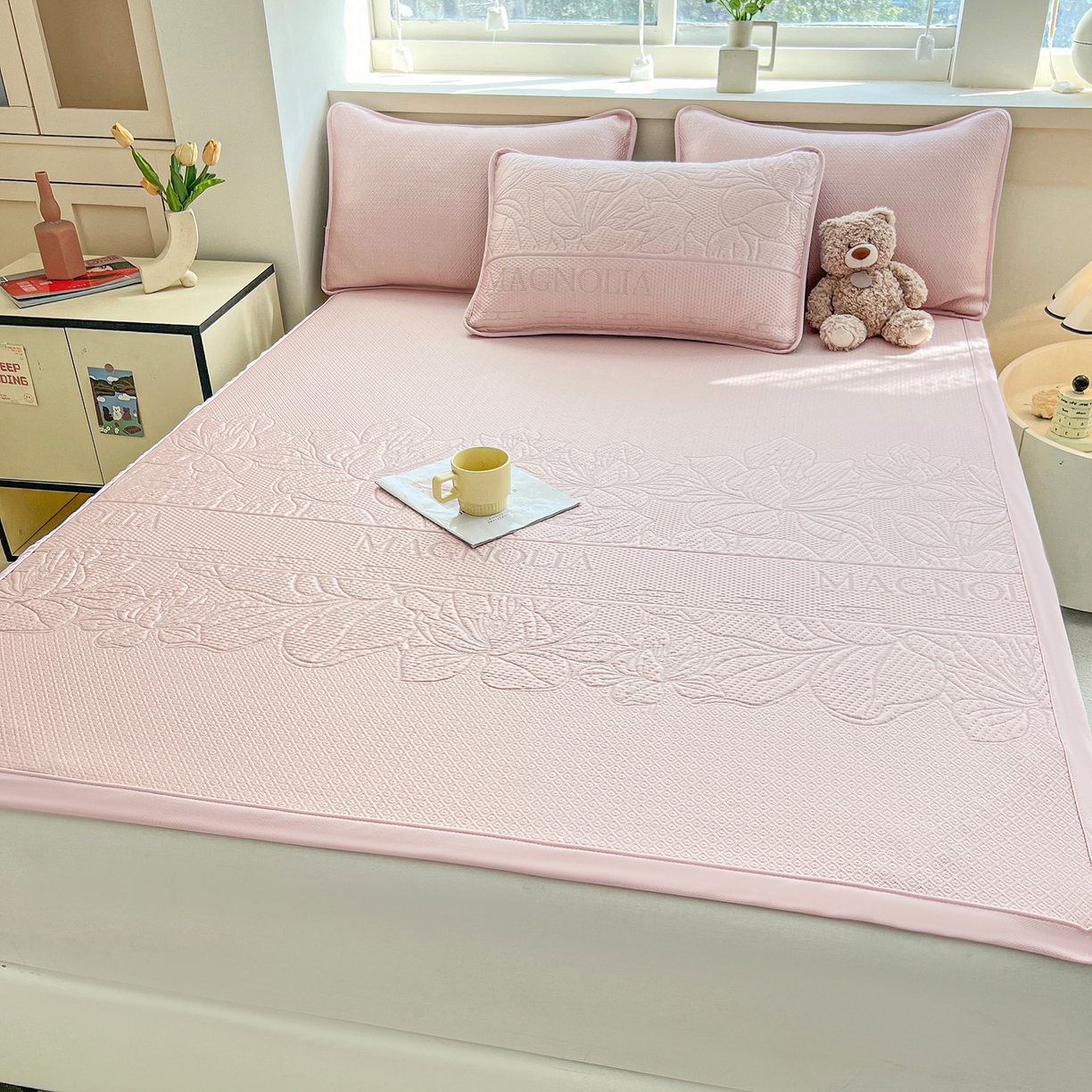 91家纺网 家纺一手货源 找家纺 （总）能好家纺 2026新款高分子pe冰豆豆凉席床席款