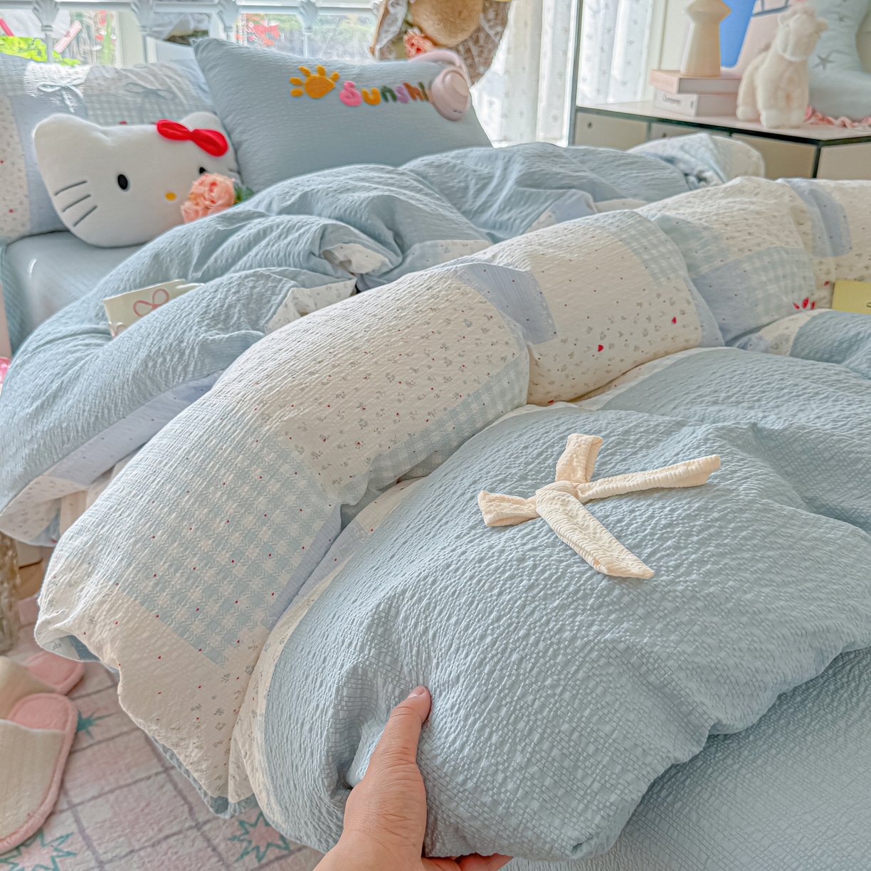 91家纺网 家纺一手货源 找家纺 （总）子钦家纺 2023新款跑量水洗真丝四件套