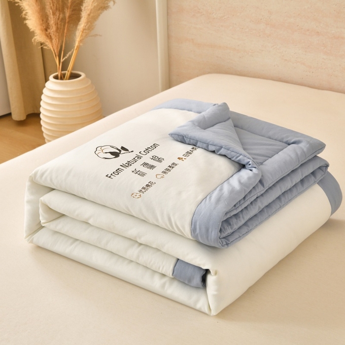 91家纺网 家纺一手货源 找家纺 （总）好梦来家纺【高克重】2026新款无印风水洗棉新疆棉花被夏被夏凉被空调被子 【常年有货】