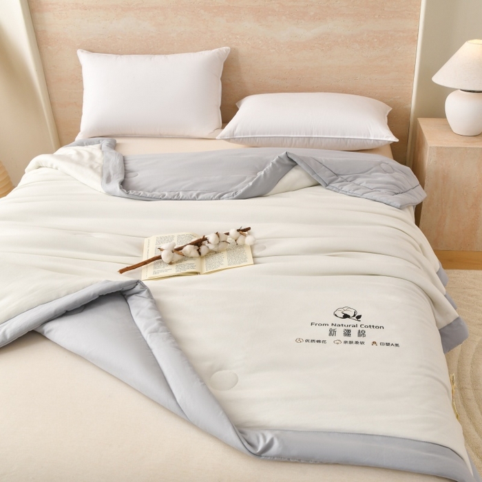 91家纺网 家纺一手货源 找家纺 （总）好梦来家纺【高克重】2026新款无印风水洗棉新疆棉花被夏被夏凉被空调被子 【常年有货】