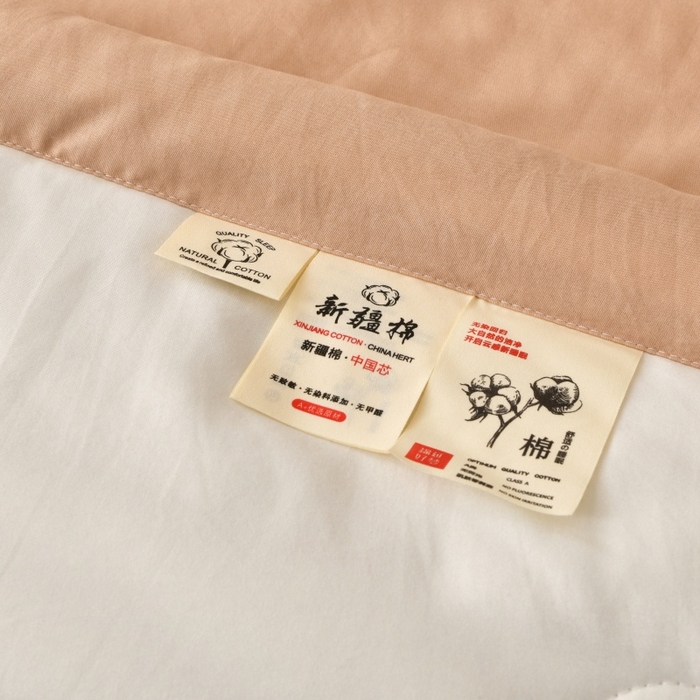 91家纺网 家纺一手货源 找家纺 好梦来家纺【高克重】2026新款无印风水洗棉新疆棉花被夏被夏凉被空调被子 【常年有货】 清夏-白咖琪