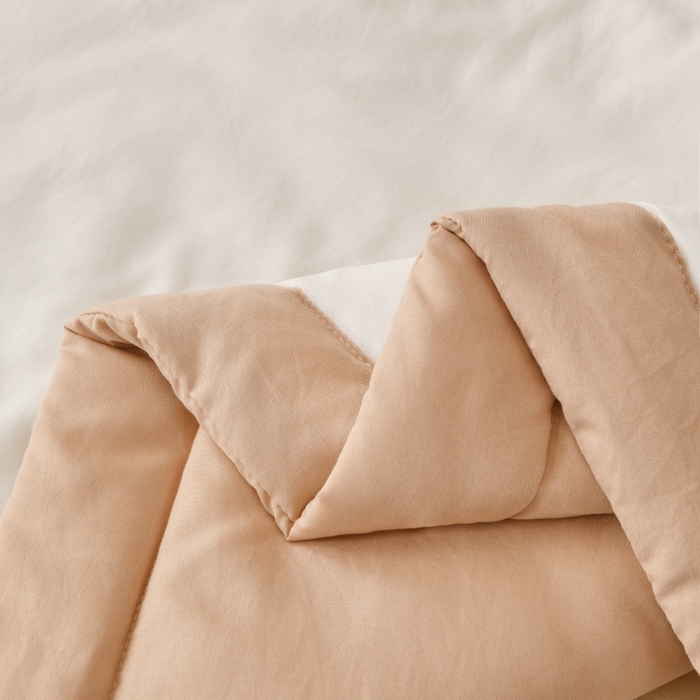 91家纺网 家纺一手货源 找家纺 好梦来家纺【高克重】2026新款无印风水洗棉新疆棉花被夏被夏凉被空调被子 【常年有货】 清夏-白咖琪