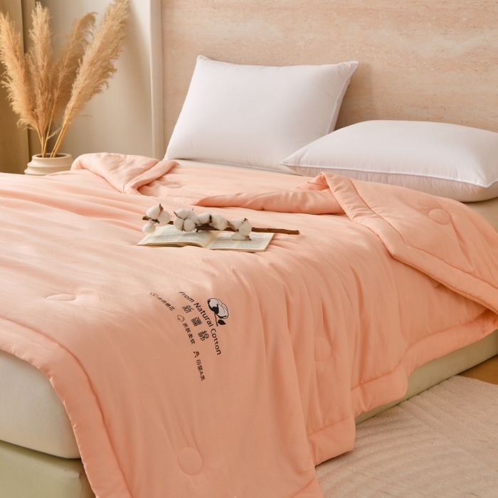 91家纺网 家纺一手货源 找家纺 好梦来家纺【高克重】2026新款无印风水洗棉新疆棉花被夏被夏凉被空调被子 【常年有货】 清夏-碧玉