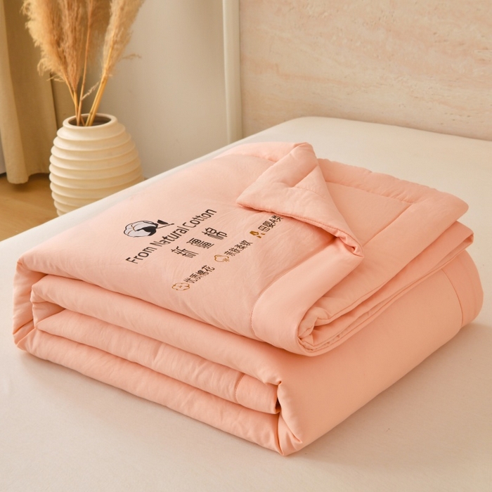 好梦来家纺【高克重】2026新款无印风水洗棉新疆棉花被夏被夏凉被空调被子 【常年有货】 清夏-碧玉