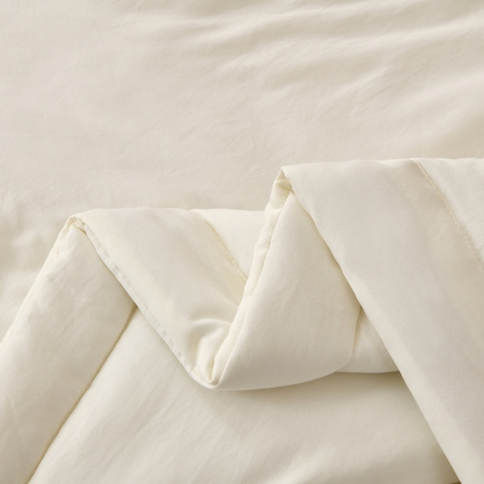 91家纺网 家纺一手货源 找家纺 好梦来家纺【高克重】2026新款无印风水洗棉新疆棉花被夏被夏凉被空调被子 【常年有货】 清夏-米白