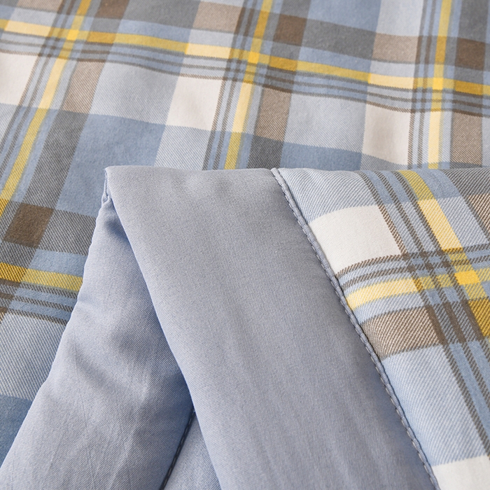 91家纺网 家纺一手货源 找家纺 （总）好梦来家纺【高克重】2026新品水洗棉新疆棉花夏被无印风夏被良品格子空调被被子被芯