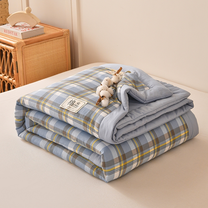 91家纺网 家纺一手货源 找家纺 （总）好梦来家纺【高克重】2026新品水洗棉新疆棉花夏被无印风夏被良品格子空调被被子被芯,宝石蓝,彩虹格,翡翠绿,粉小格,格雅灰,简中格,蓝大格,蓝小格,清新格玉,雅典琪