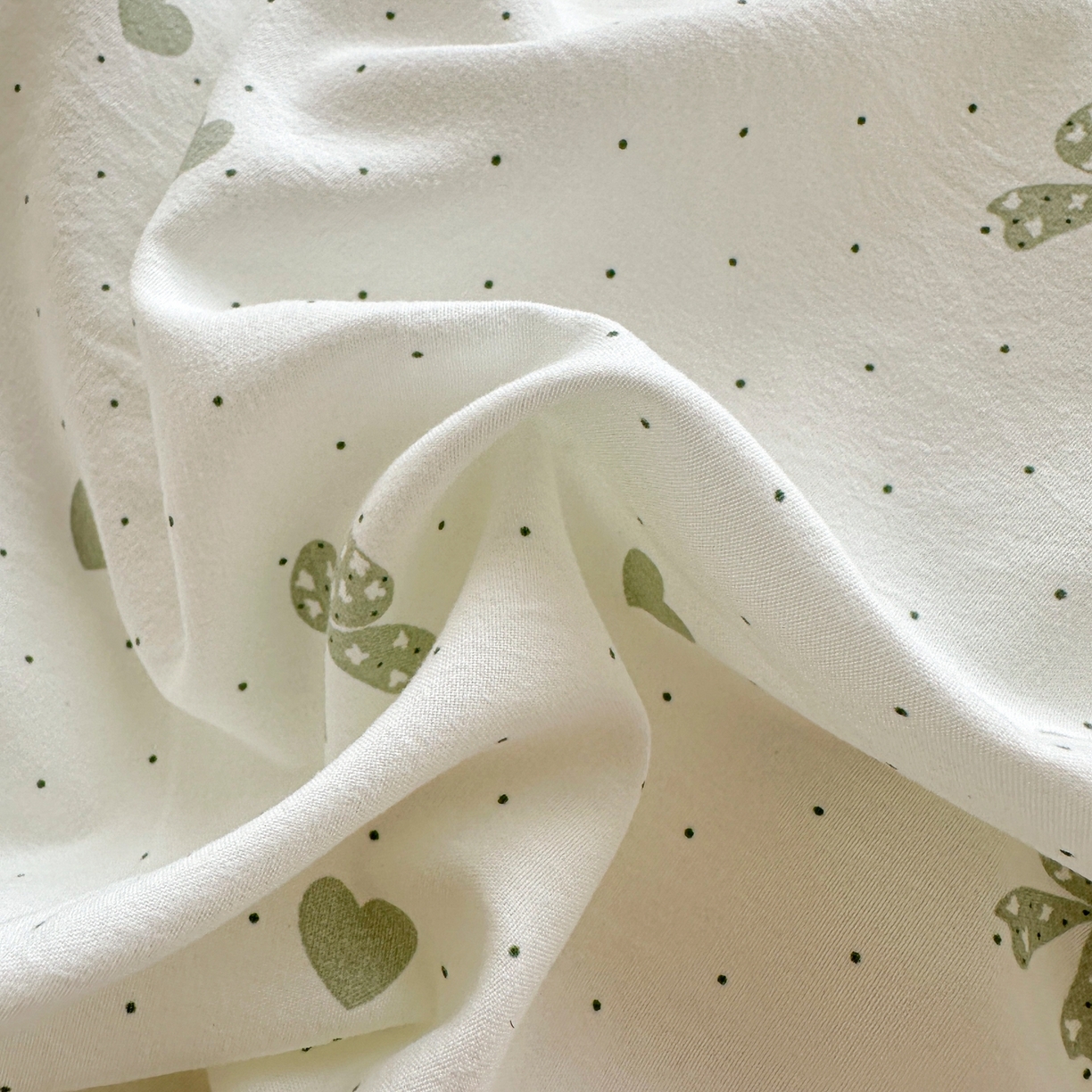 91家纺网 家纺一手货源 找家纺 雅眠居 2026新款直播爆款古法仿棉双层蕾丝花边床盖四件套 AB版-彩格绿