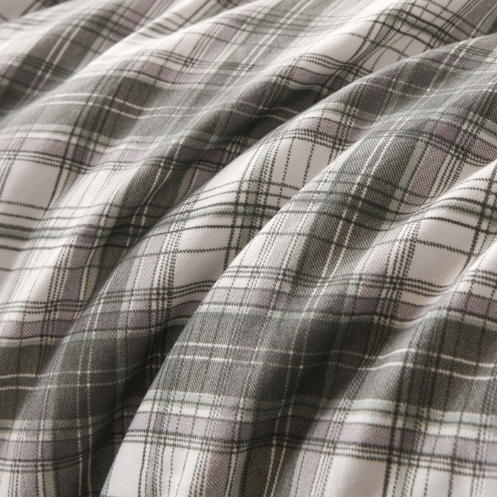 91家纺网 家纺一手货源 找家纺 好梦来家纺【高克重】2026新品水洗棉新疆棉花夏被无印风夏被良品格子空调被被子被芯 格雅灰