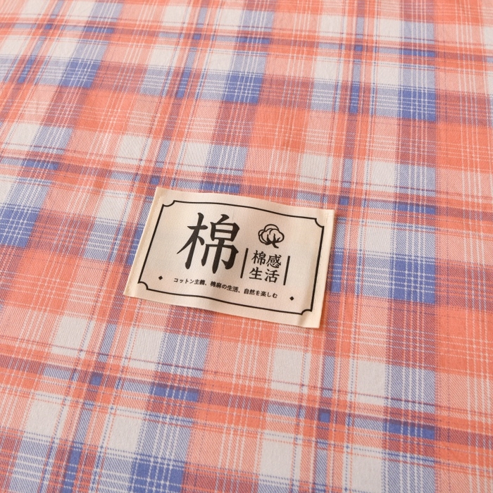 91家纺网 家纺一手货源 找家纺 好梦来家纺【高克重】2026新品水洗棉新疆棉花夏被无印风夏被良品格子空调被被子被芯 清新格玉