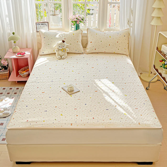 91家纺网 家纺一手货源 找家纺 （总）卡普二店 2026新款A类锦氨凉感印花夏被四件套床盖凉席款--凉席床盖