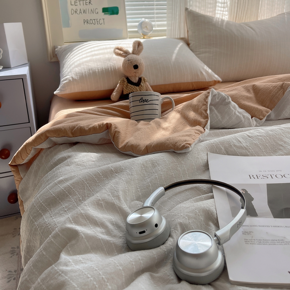 91家纺网 家纺一手货源 找家纺 （总）栩裕纺织 2026新款高克重无印风阳离子提花单夏被-夏被三件套四件套