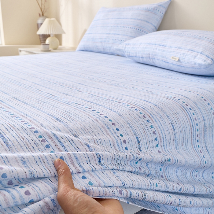 91家纺网 家纺一手货源 找家纺 （总）居美良品 2026新款100%全棉A类新疆棉数码印花纯棉老粗布床单凉席二三件套