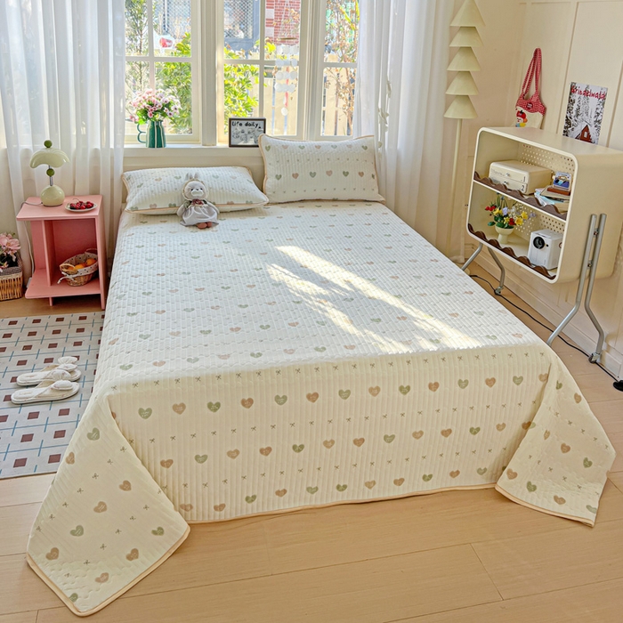 91家纺网 家纺一手货源 找家纺 （总）卡普二店 2026新款A类锦氨凉感印花夏被四件套床盖凉席款--凉席床盖